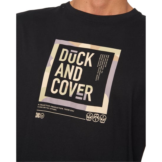 Duck and Cover Mens Primatic T-Shirt (Black) - Image 3