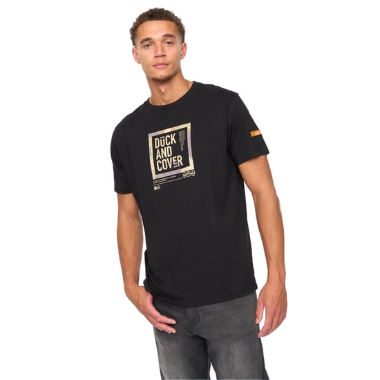 Duck and Cover Mens Primatic T-Shirt (Black) - Image 4