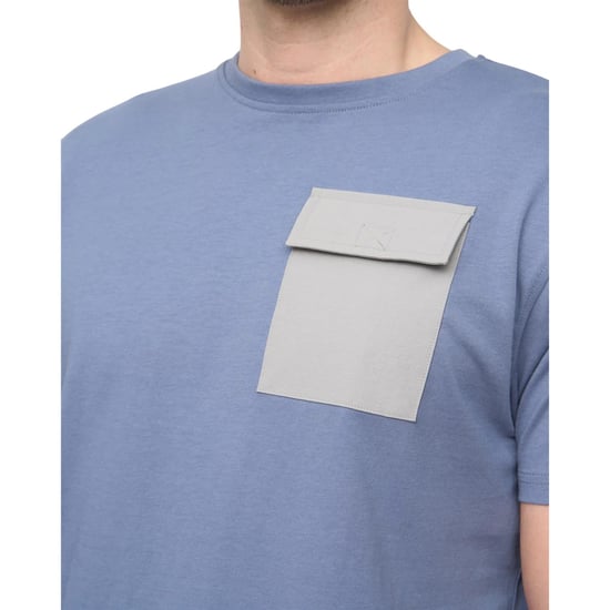 Duck and Cover Heren Limatar T-Shirt (Licht Denim) - Image 3