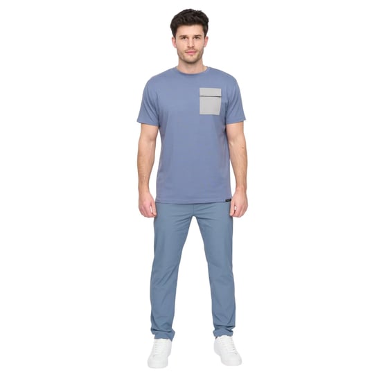 Duck and Cover Heren Limatar T-Shirt (Licht Denim) - Image 5