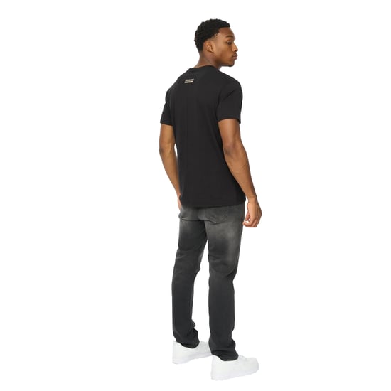 Duck and Cover Heren Skullmatic T-Shirt (Zwart) - Image 2