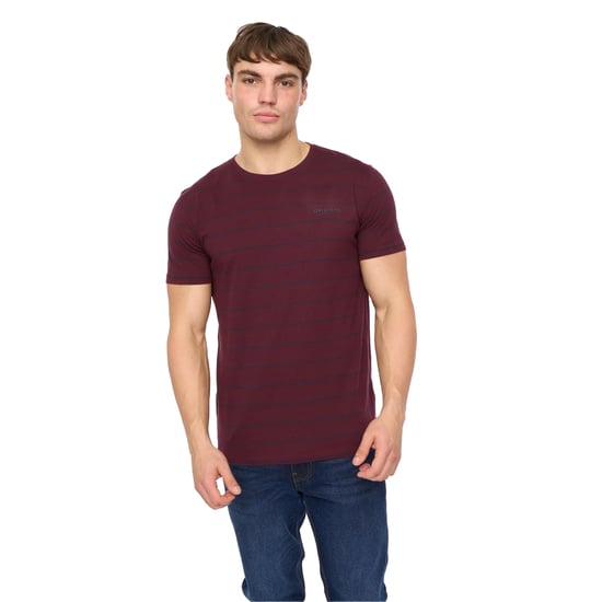 Crosshatch Heren Hemtowns T-Shirt (Rum Rozijn) - Image 3