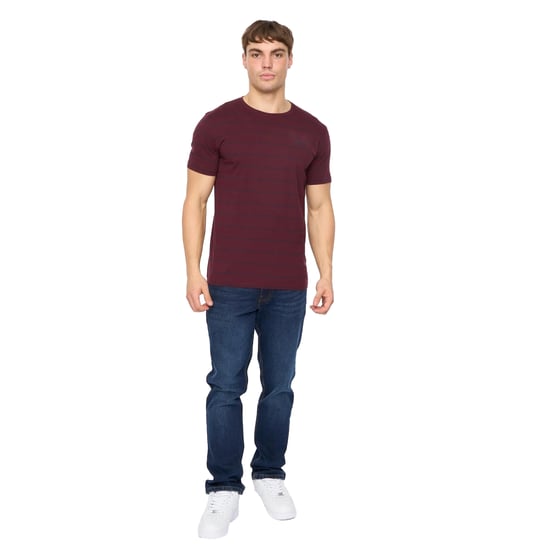 Crosshatch Heren Hemtowns T-Shirt (Rum Rozijn) - Image 4
