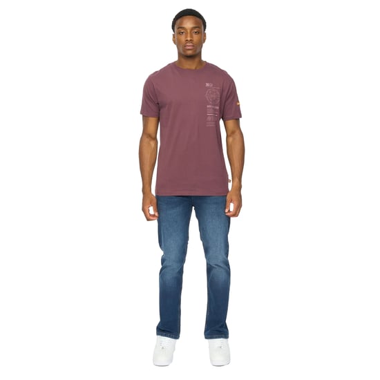Duck and Cover Heren Ashland T-Shirt (Rum Rozijn) - Image 5