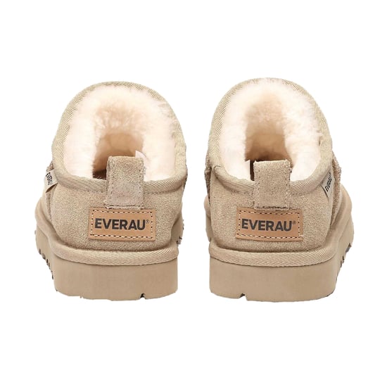 EverAu Womens/Ladies Quail Leather Slippers (Sand) - Image 2