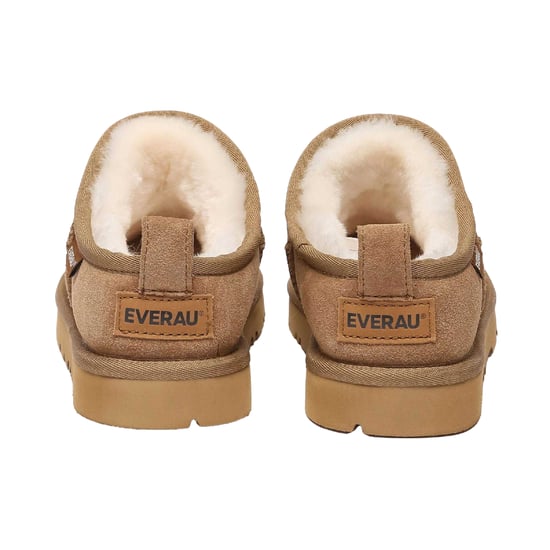 EverAu Womens/Ladies Quail Leather Slippers (Chestnut) - Image 2