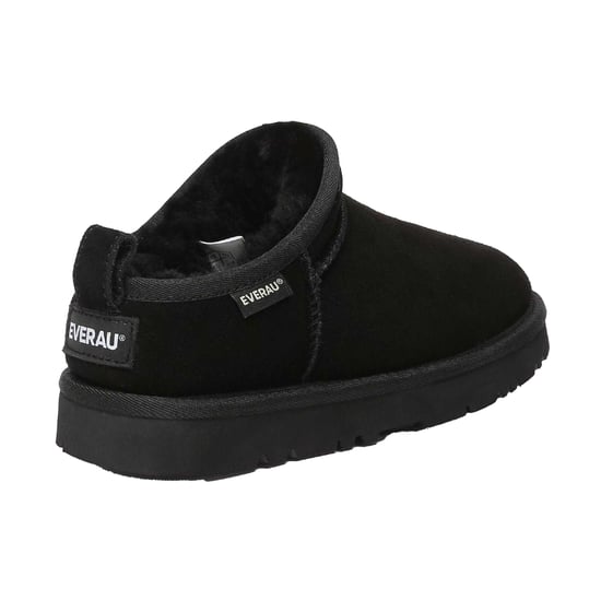 EverAu Womens/Ladies Quail Leather Slippers (Black) - Image 2