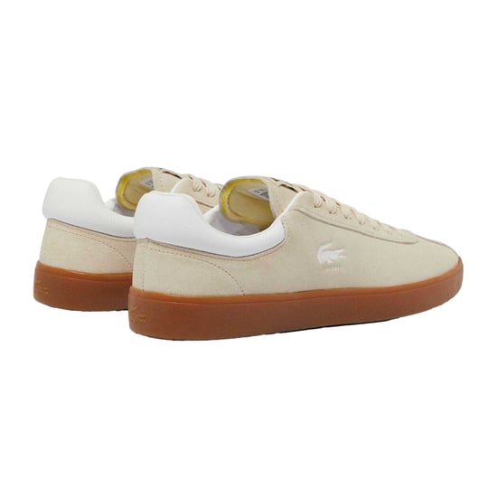 Lacoste Heren Baseshot Suède Trainers (Beige) - Image 2