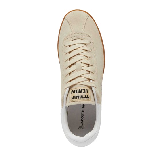 Lacoste Heren Baseshot Suède Trainers (Beige) - Image 4