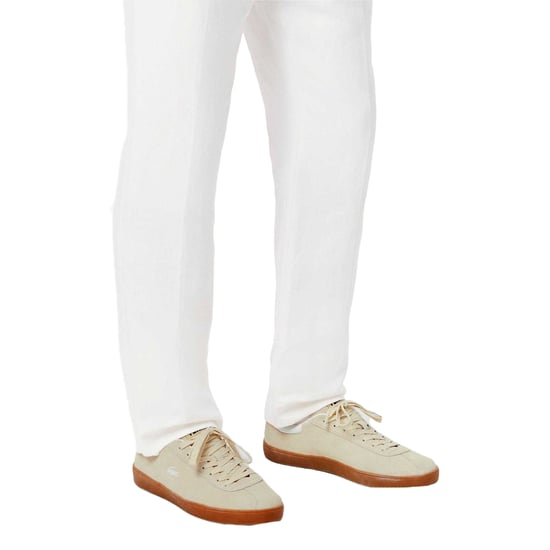 Lacoste Heren Baseshot Suède Trainers (Beige) - Image 6