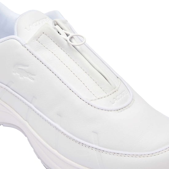 Lacoste Heren Audyssor Leren Ritssportschoenen (Wit) - Image 6