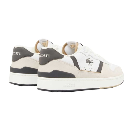 Lacoste Heren T-Clip Set Leren Trainers (Wit, Groen) - Image 2