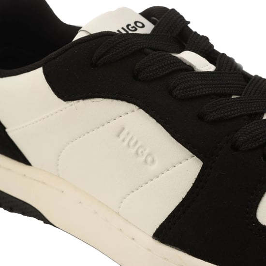 Hugo Boss Womens/Ladies Hadrian Tennis Trainers (White/Black) - Image 6