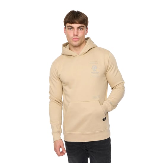 Crosshatch Heren Jamolat Hoodie (Stone) - Image 3