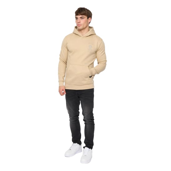 Crosshatch Heren Jamolat Hoodie (Stone) - Image 4