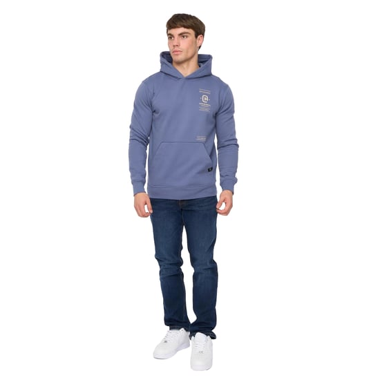 Crosshatch Heren Jamolat Hoodie (Denim Blauw) - Image 4