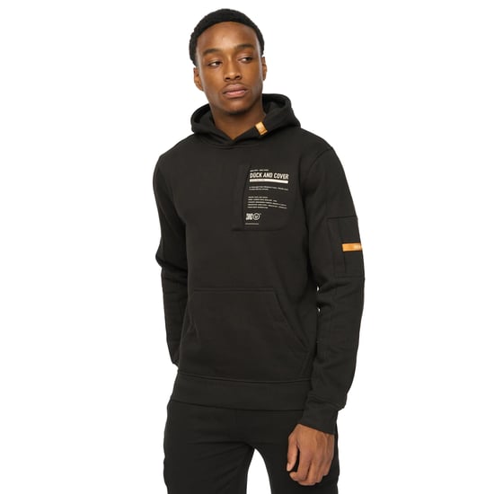 Duck and Cover Mens Adamsberg Hoodie (Black) - Image 3