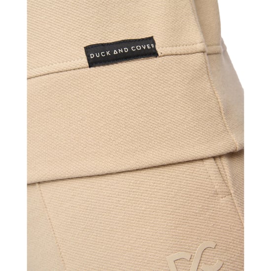 Duck and Cover Heren Slellmoore Quarter Zip Sweatshirt (Stone) - Image 2