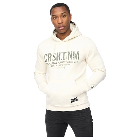 Crosshatch Heren Campbox Hoodie (Gebroken Wit) - Image 1