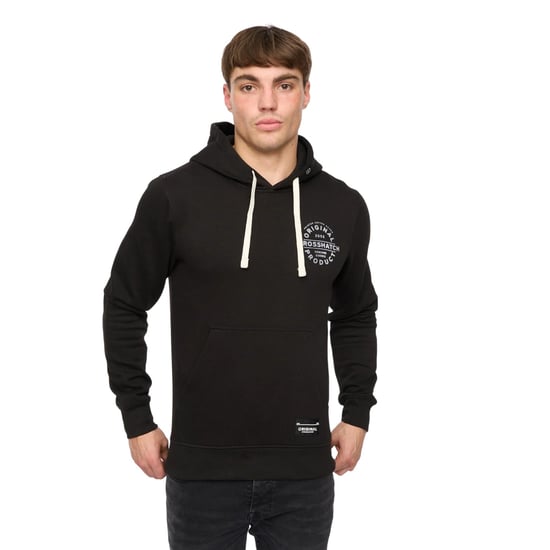 Crosshatch Heren Cresswell Hoodie (Zwart) - Image 1