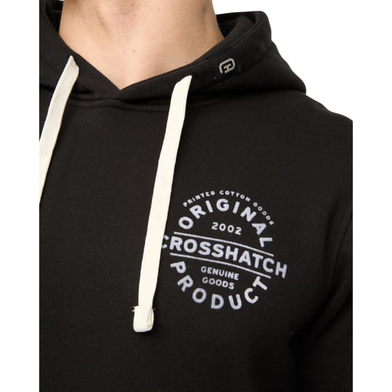 Crosshatch Heren Cresswell Hoodie (Zwart) - Image 3