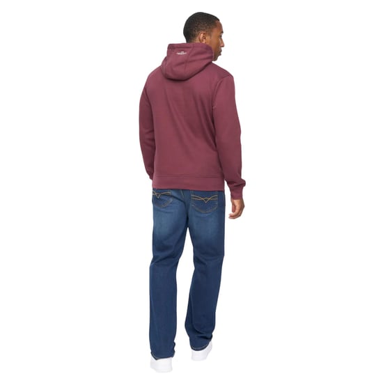 Crosshatch Heren Vintarge Hoodie (Rum Rozijn) - Image 2