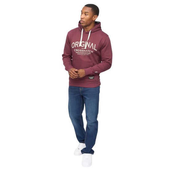 Crosshatch Heren Vintarge Hoodie (Rum Rozijn) - Image 5