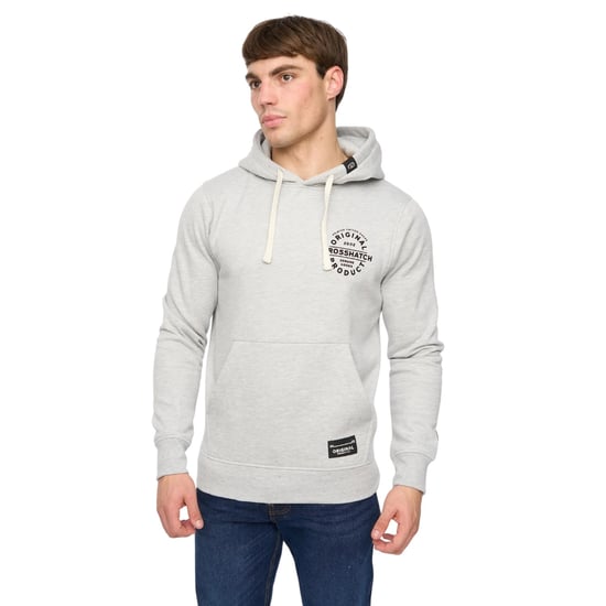 Crosshatch Heren Cresswell Hoodie (Grijs Marl) - Image 1
