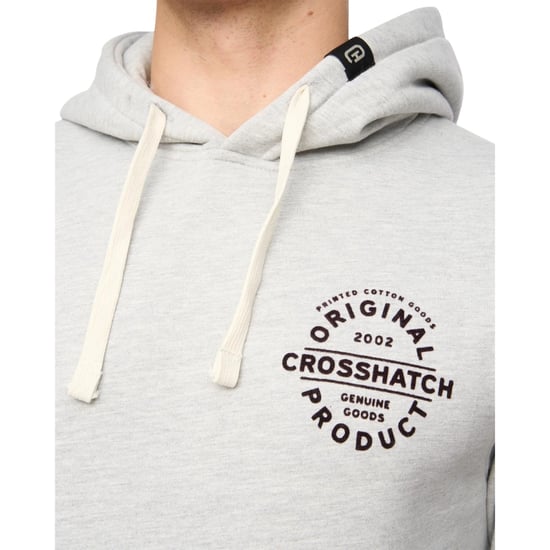 Crosshatch Heren Cresswell Hoodie (Grijs Marl) - Image 3