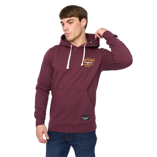Crosshatch Heren Motorcross Hoodie (Wijn) - Image 3