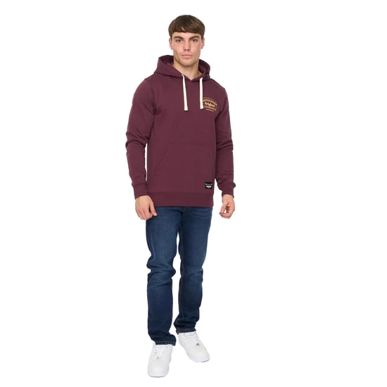 Crosshatch Heren Motorcross Hoodie (Wijn) - Image 4