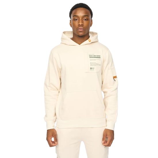 Duck and Cover Heren Adamsberg Hoodie (Off White) - Image 1