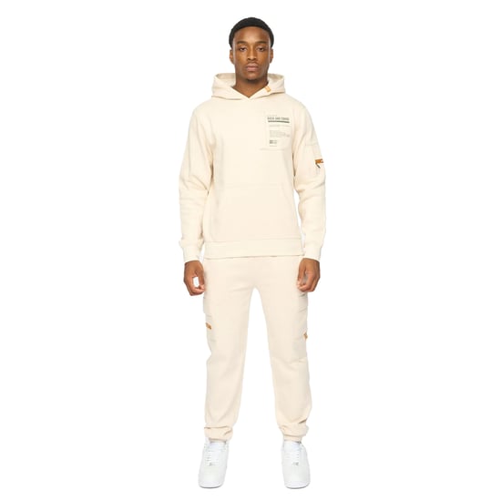 Duck and Cover Heren Adamsberg Hoodie (Off White) - Image 4