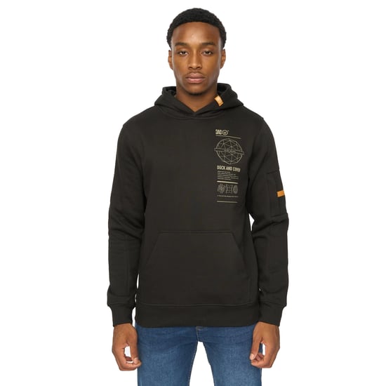 Duck and Cover Heren Ashland Hoodie (Zwart) - Image 1