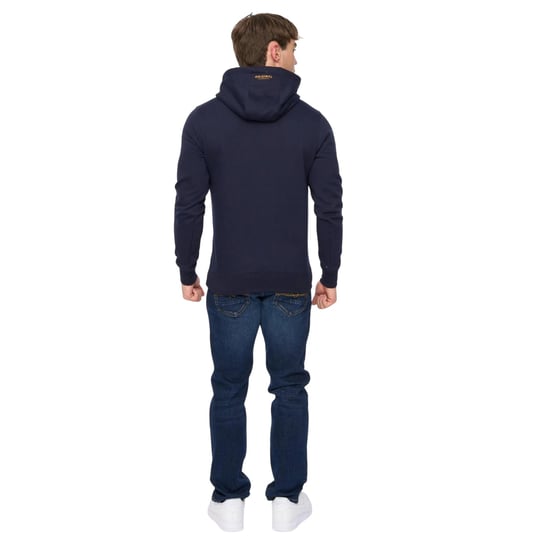 Crosshatch Heren Cresswell Hoodie (Navy) - Image 2