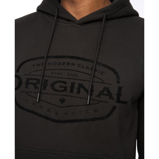 Crosshatch Heren Traptons Hoodie (Zwart) - Image 3
