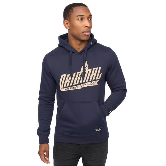 Crosshatch Heren Jampstead Hoodie (Marineblauw) - Image 3