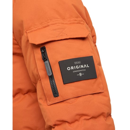 Crosshatch Heren Milwaka Lange Jas (Verbrande Oranje) - Image 3