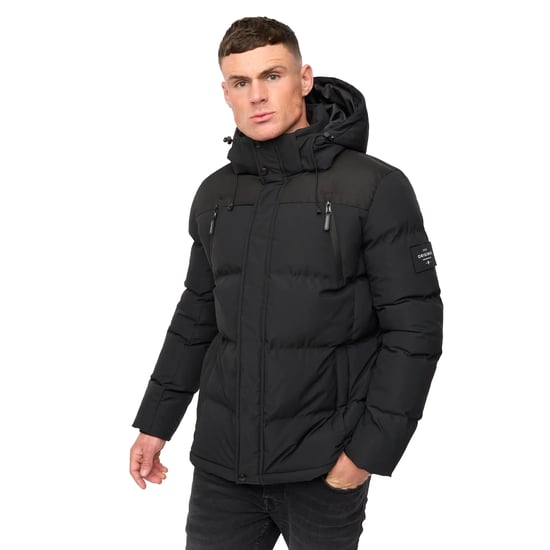 Crosshatch Herr Menray Jacka (Svart) - Image 3