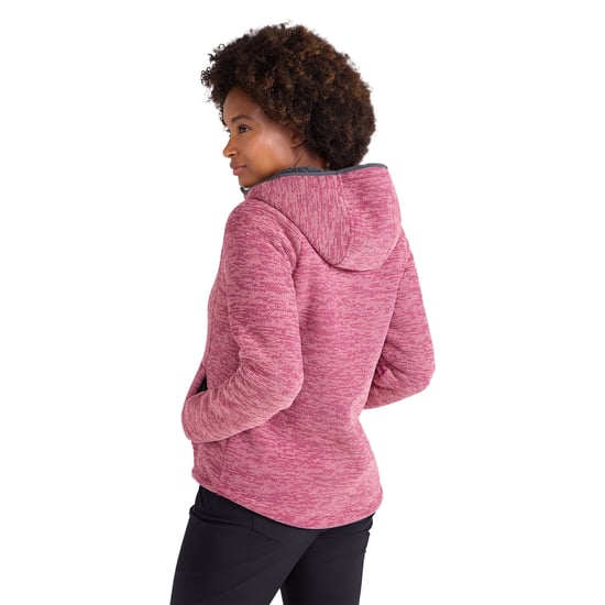 Mountain Warehouse Womens/Ladies Hayfield Melange Faux Fur Lined Fleece Top (Pink) - Image 2