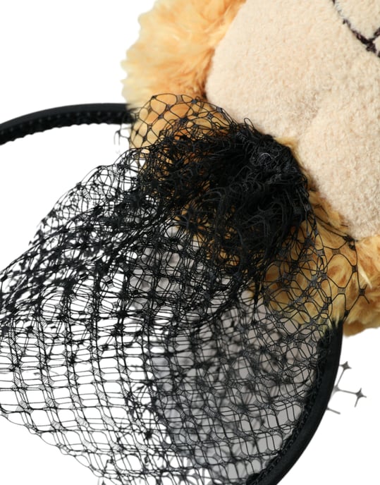 Brun Teddybjörn Guld Kristall Krona Hårband Diadem - Image 4