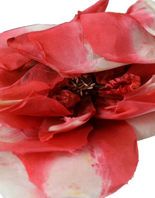 Flerfärgad blommönstrad silkesdiadem för kvinnor - Image 3
