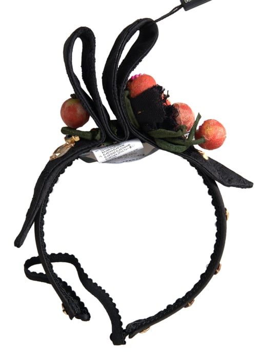 Svart med flerfärgad fikonfrukt krystal tiara diadem huvudband - Image 2