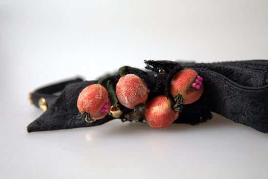 Svart med flerfärgad fikonfrukt krystal tiara diadem huvudband - Image 5