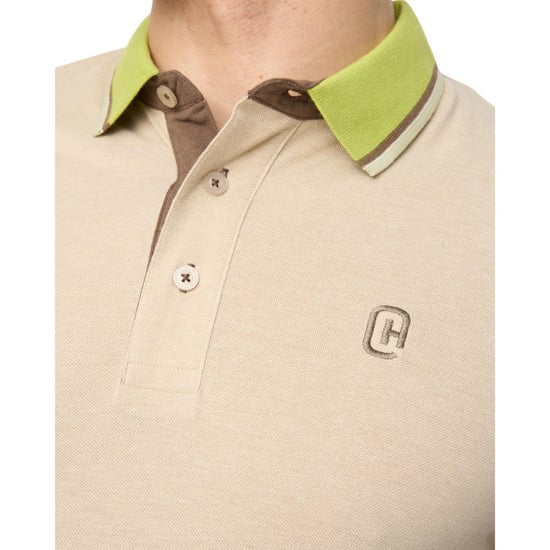 Crosshatch Heren Mettormoore Poloshirt (Off White) - Image 3