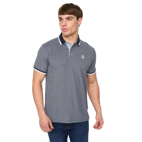 Crosshatch Heren Mettormoore Polo Shirt (Marineblauw) - Image 1