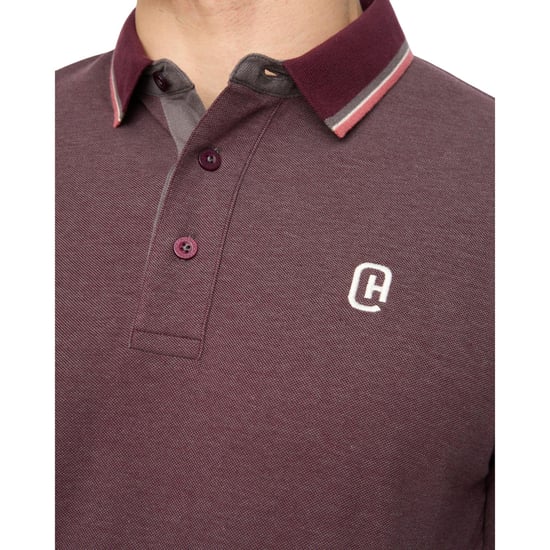 Crosshatch Mettormoore Poloshirt voor Heren (Raisin Paars) - Image 3