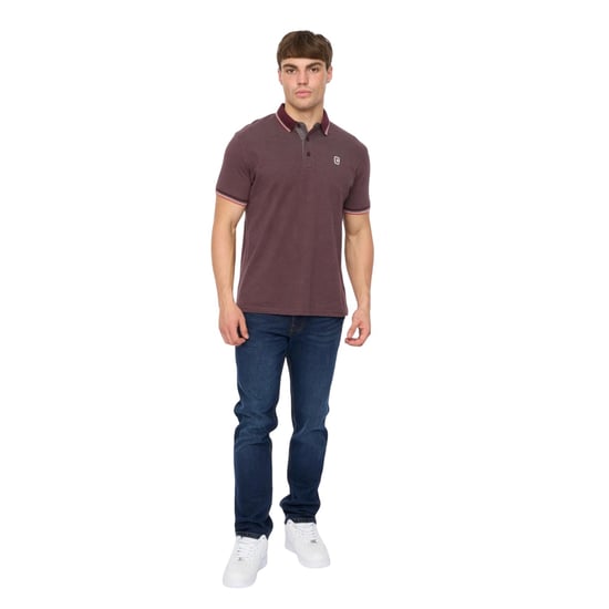 Crosshatch Mettormoore Poloshirt voor Heren (Raisin Paars) - Image 4