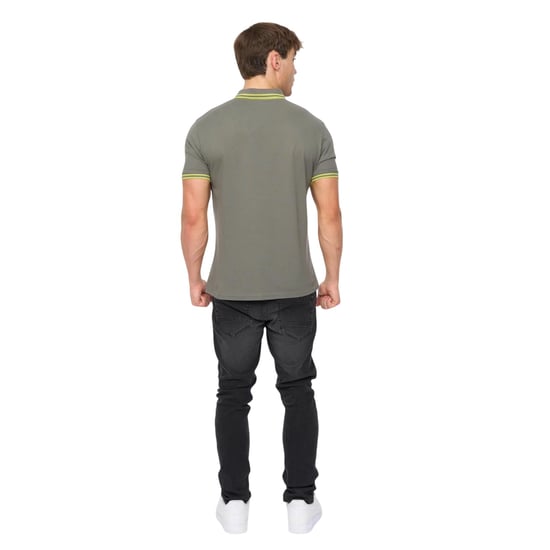 Crosshatch Heren Mackerby Polo Shirt (Olijf) - Image 2