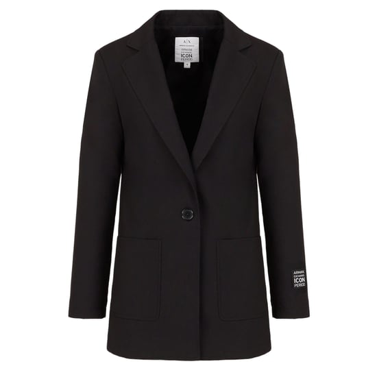 Armani Exchange Effen blazer dames/dames (Zwart) - Image 1